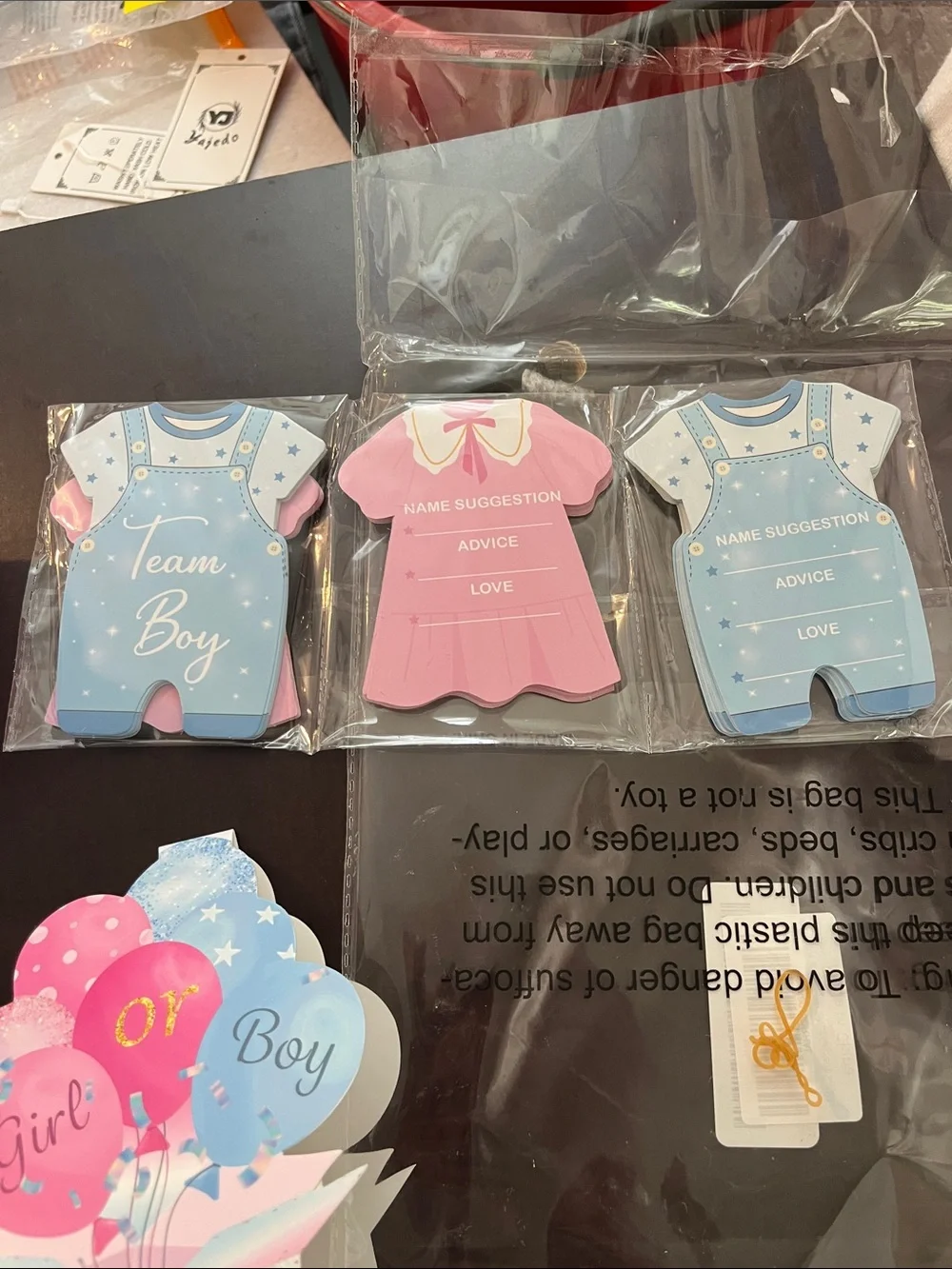 Gender Reveal Party Decorations - Pink and Blue Set- New in Package